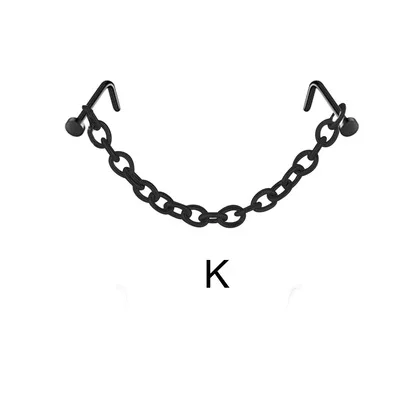 Novo nariz duplo piercing corrente nariz para narina piercing aço inoxidável nariz parafuso prisioneiro decoração brinco piercing corrente feminina