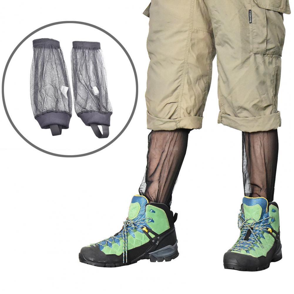 Polainas de malla antimosquitos para hombre y mujer, cubiertas de piernas para equipo de Camping al aire libre, accesorios de pesca y senderismo