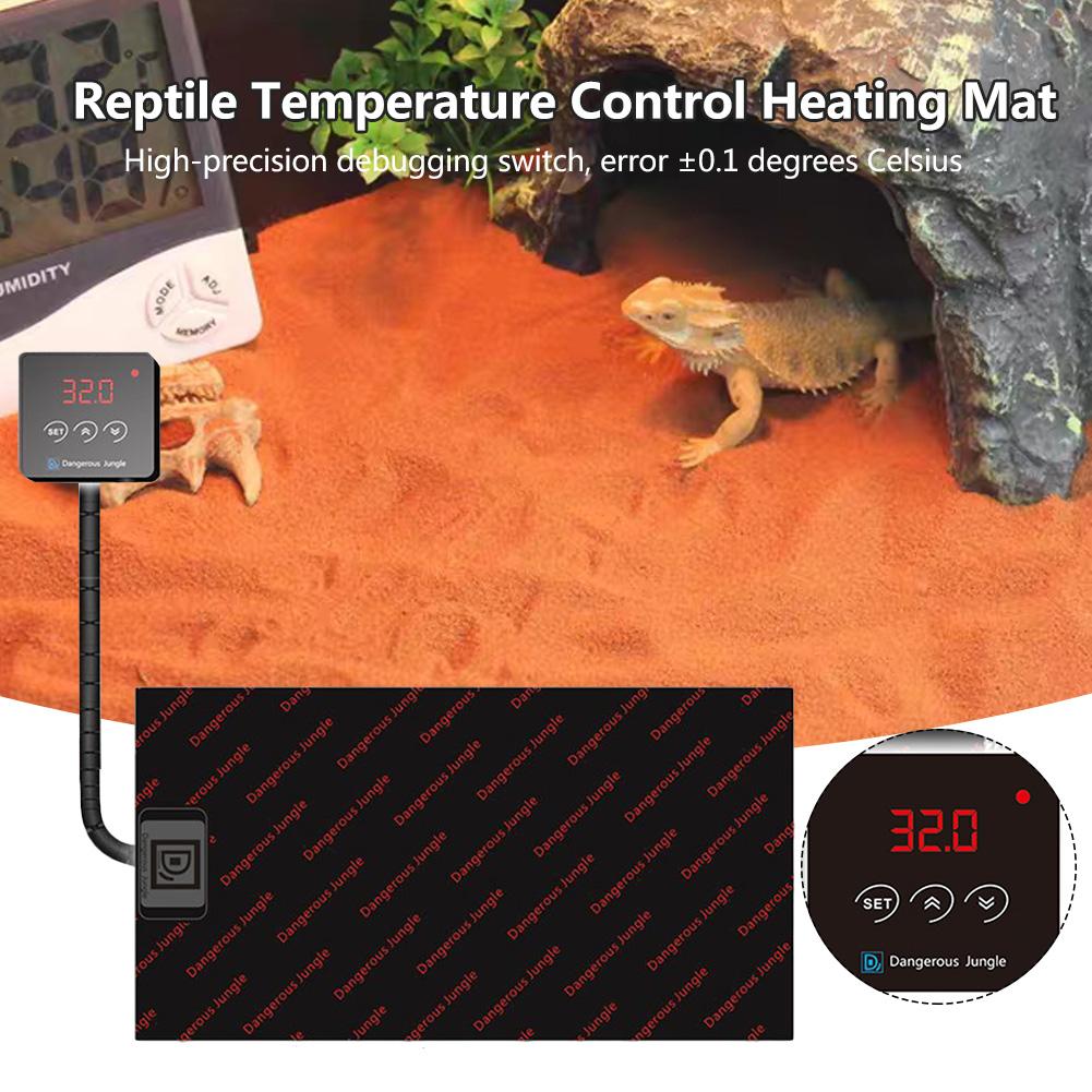 Kæledyrs krybdyr opvarmning varm pad temperatur kontrol varmemåtte pet hamster opvarmning pad opvarmning varm mått kæledyr værktøj 23/46/86/130/163w
