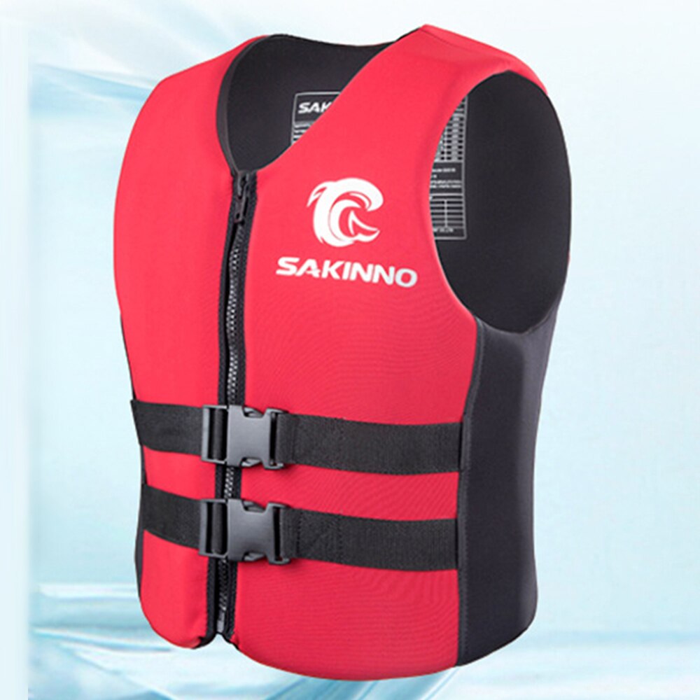 Water Sport Life Jacket Life-Saving Clothes Buoyancy Vest Motorboat Fishing Life Vest Surfing Anti-Collision Clothing Kayak Vest: Red / XS