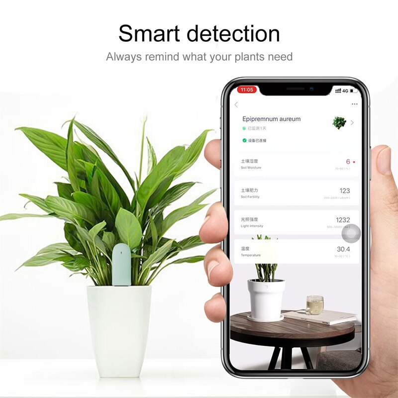 Bodem Ph Tester Ph Vocht Tester Bodem Tester Vocht Detectie Plant Bloemen Bodem Meter Smart App Voor Tuin Kas