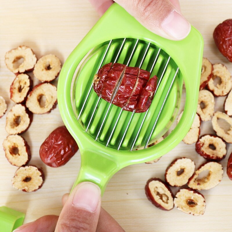 Håndholdt æggeskærer champignon tomatskæremaskine til køkkentilbehør grøntsagsskærekniv gadget