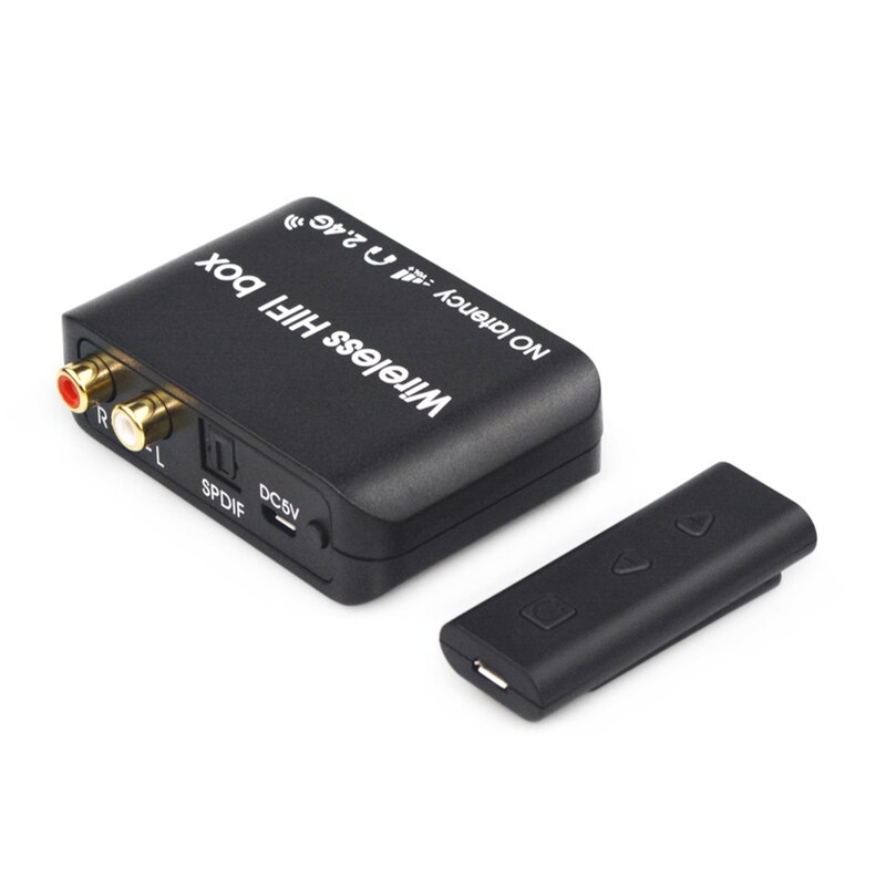 2.4G Wireless HiFi Box Transmitter Sender Digital Audio Music Receiver Speaker Support Computer Live Broadcast TV