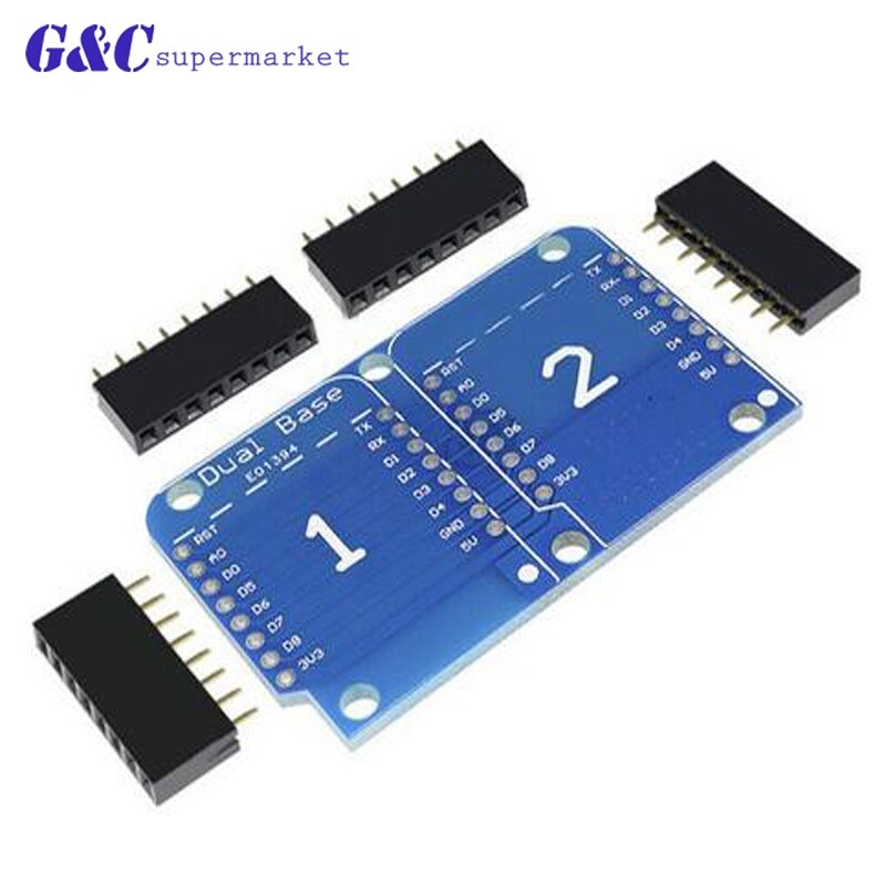 Esp8266 WeMos D1 Mini NodeMCU WiFi Entwicklungsboard ProtoBoard Shield: D1 Dual Shield board