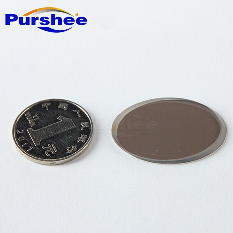 Quartz elliptic plate with semi permeable membrane/35.3x25x2mm