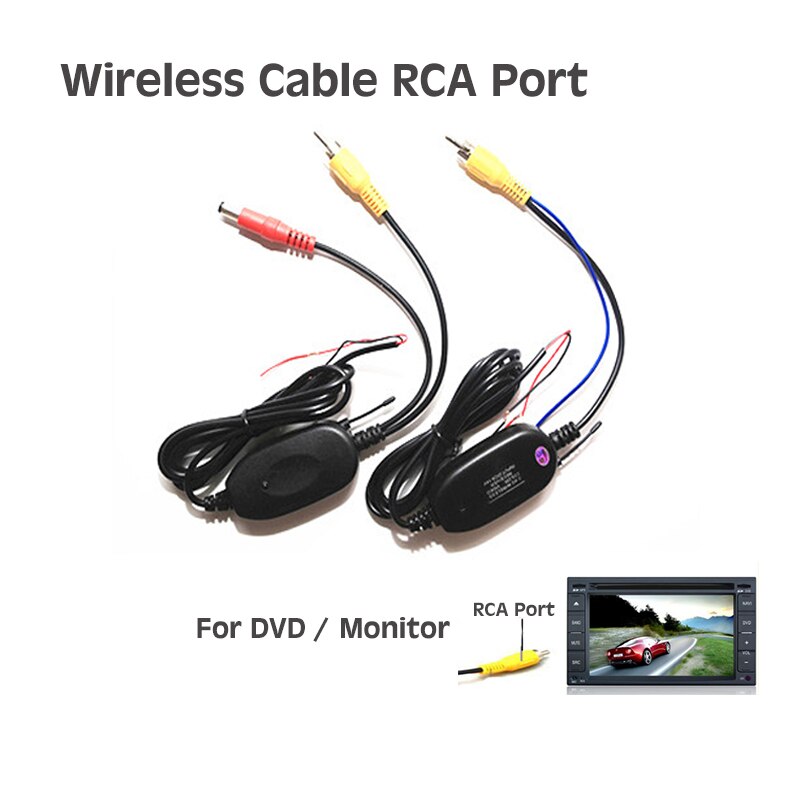 2.4 Ghz Wireless RCA port Transmitter Receiver kit for all car parking rear view camera connect DVD / monitor