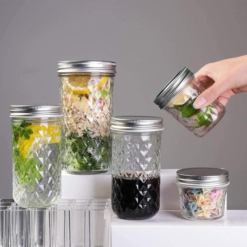 Mason Jar Lid Tinplate Split Opening Sealing Lid Round Lid Lid Home Iron Spherical Ring Metal Can Supplies T2X8