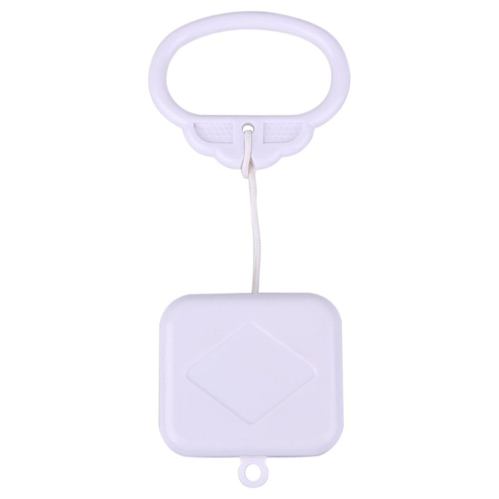 Pull Ring Music Box Bed Bell White ABS Plastic Clockwork Cord Music Box Baby Infant Kids Bed Bell Rattle Toy Baby Rattles
