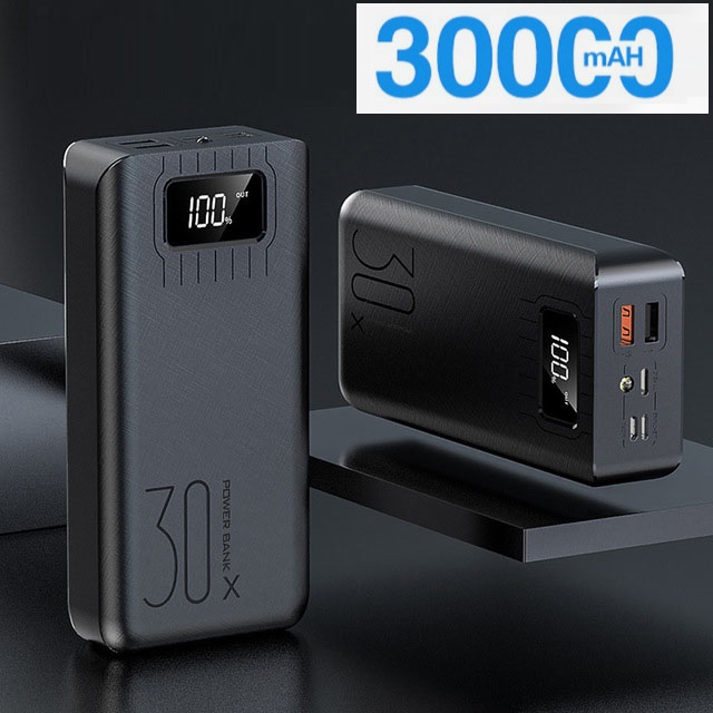 Mini 50000mah Power Bank LCD Digital Display Power Bank Dual Usb Ports Charger Portable External Battery for Smartpone