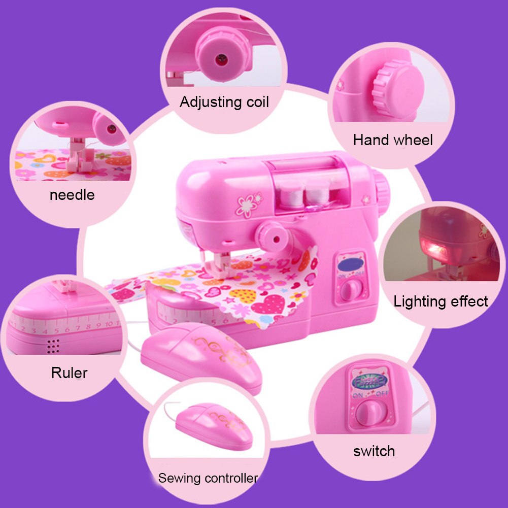 Children Sewing Machine Small Electric Kids Sewing Machine Home Toys Set 66CY