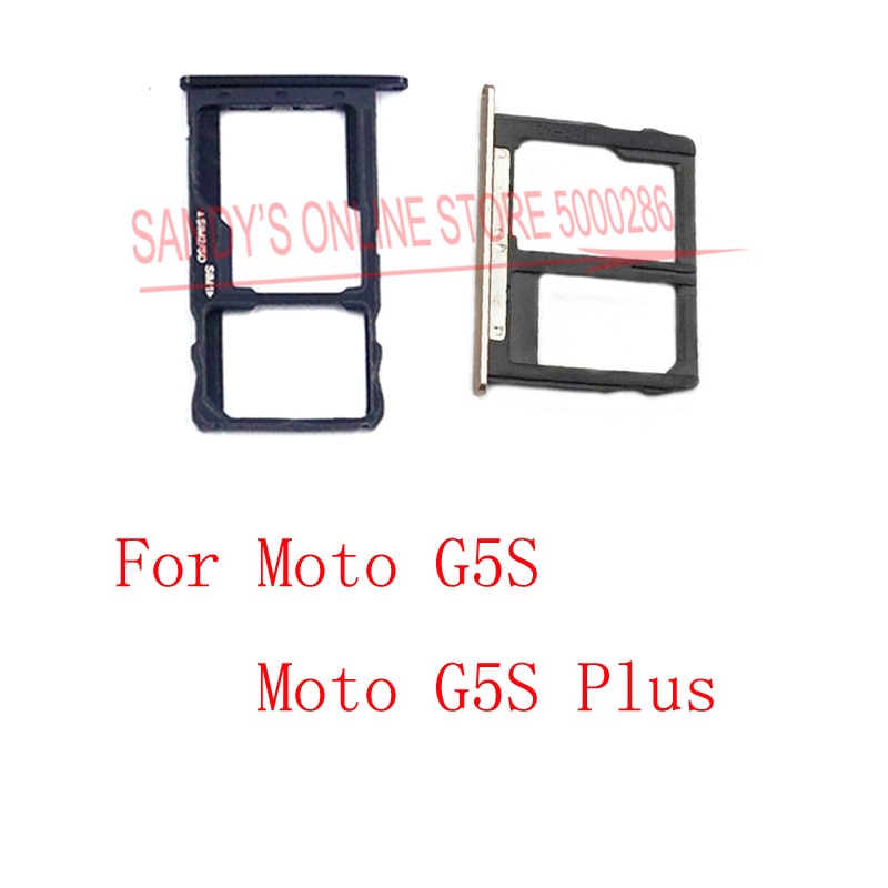 10 Stuks Top Micro Sim Card Tray Slot Houder Voor Motorola Moto G5S / Moto G5 S Plus g5S + Sim Tray Vervangende Onderdelen
