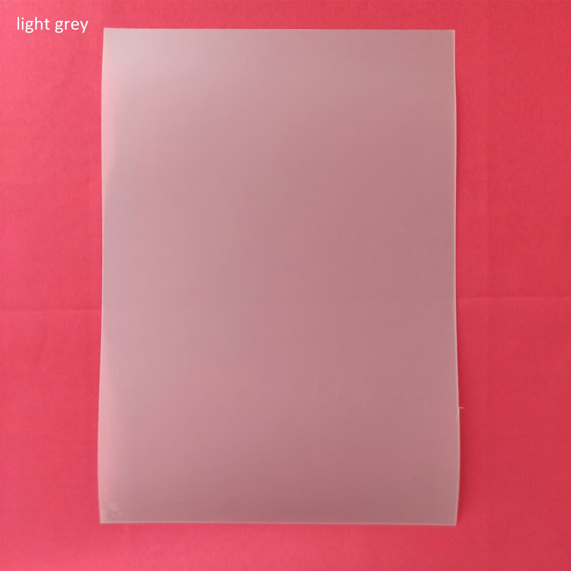 5 Pieces 5 Colors Holographic Projection Film about A4 210*290mm samples rear projection film Dark Transparent White grey color