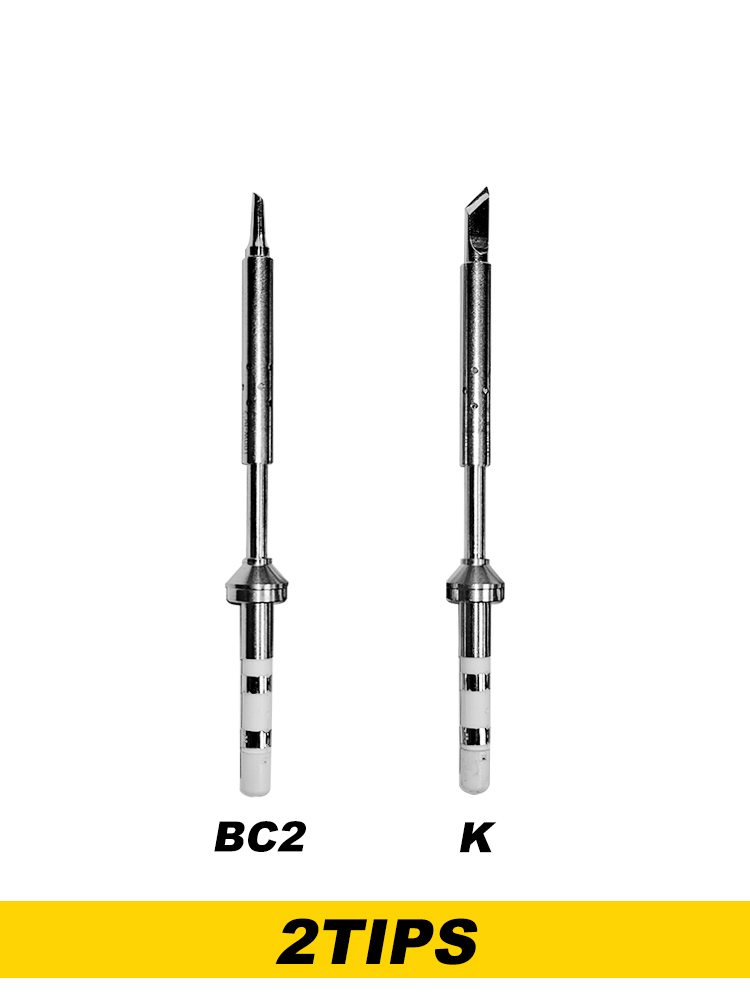 PTS200/PTS201 Soldering Iron Tip Replacement Tool Set BC2/K/B2/I for TS101 and TS100 Soldering Iron: black