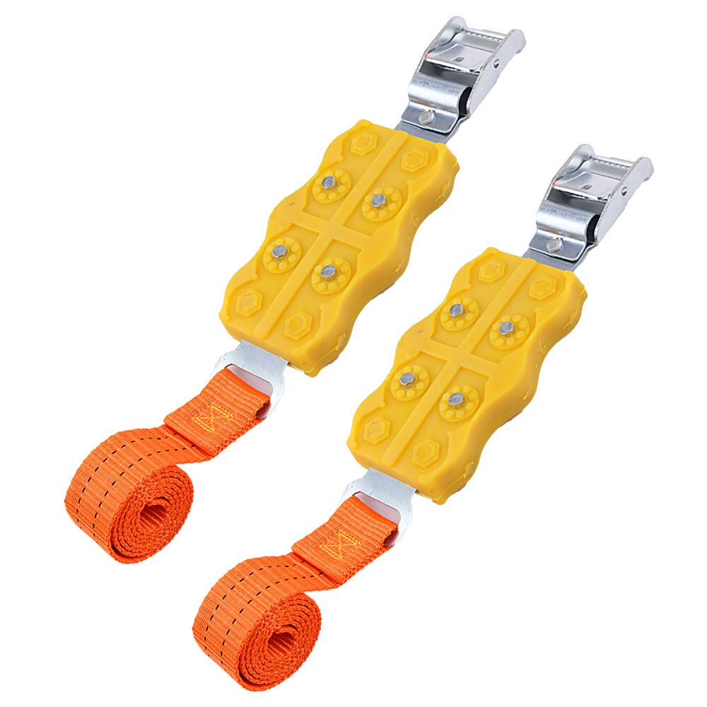 Pasek na opony łańcuchy śnieżne awaryjny antypoślizgowy pas samochodowy na samochód SUV uniwersalny antypoślizgowy łańcuchy śniegowe nylon: 2szt