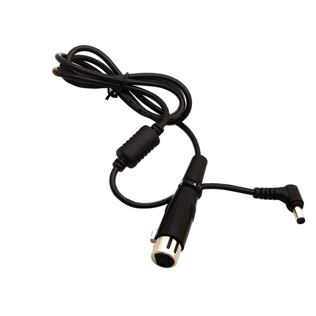 100cm Power Cable DC 5.5x2.5mm 4 Pin XLR Female DC Connector Video Power Cable for Photography Pro Vedio Camera