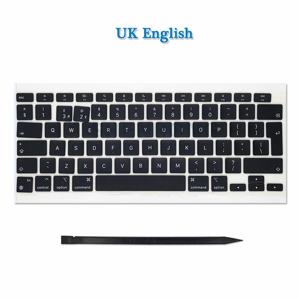 Laptop A2337 Keycaps Keys Cap US*French*Russian*Spanish For Macbook Air Retina 13" M1 A2337 Key Cap Keyboard EMC 3598