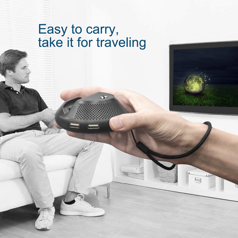 Station de support de Base de Dock de TV de Type C de convertisseur portatif de HDMI de refroidissement circulaire pour le commutateur de Nintendo noir