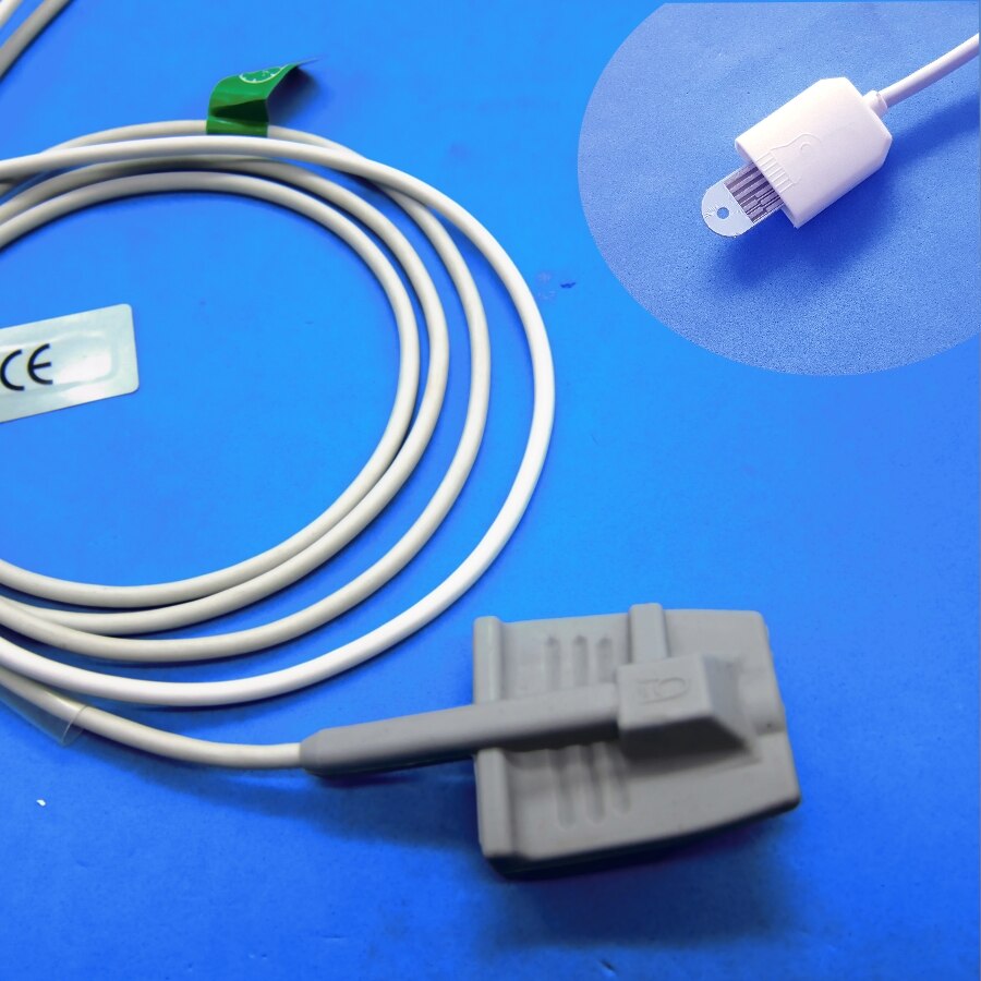 short cable AWT adult finger clip spo2 sensor ECG Cable for masimo LNOP with special chip: Adult silicone