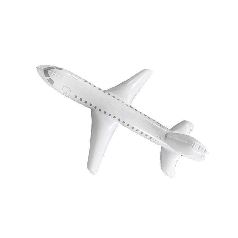 Inflatable airplane model Toys For Kids Outdoor Indoor 1/2/3 M Airplane Inflation Toy White Decorative Plane mini: 2m