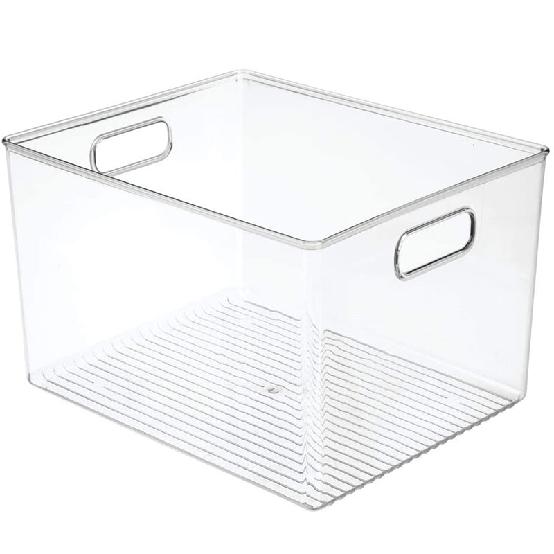 29X20X15cm Acrylic Transparent Refrigerator Storage Box Desktop Dormitory Bathroom Transparent Storage Box