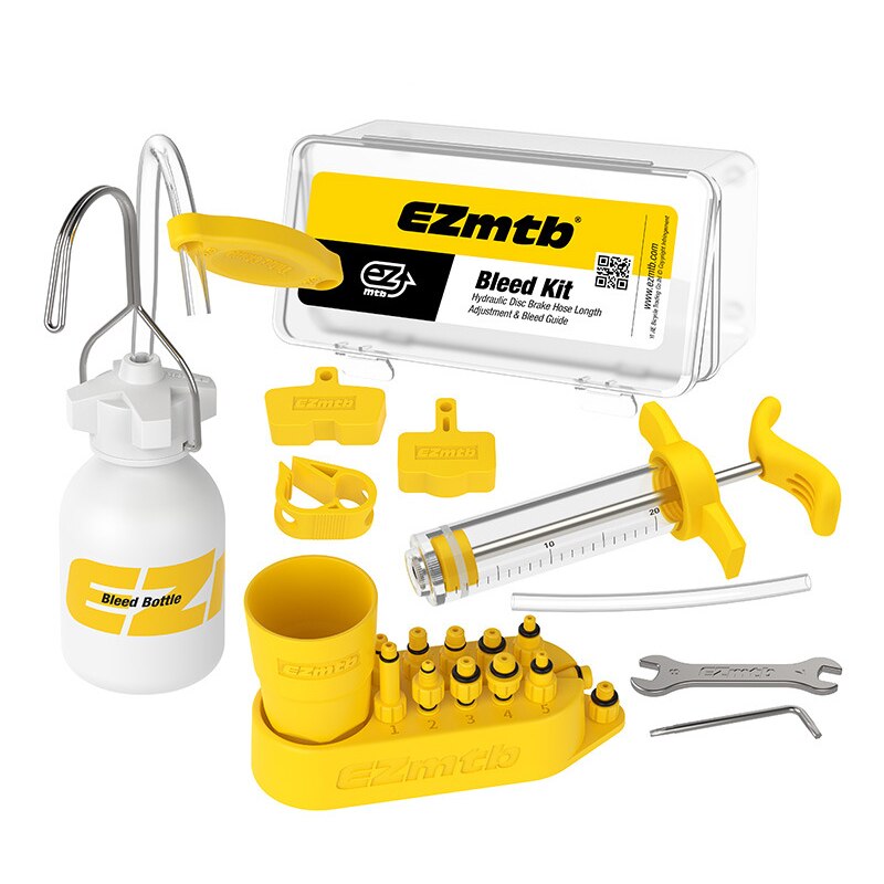 Ezmtb sykkel hydraulisk skivebrems oljebleed kit for shimano magura hope sram avid mula hayes landeveissykkel brems mtb reparasjonsverktøy: Lite