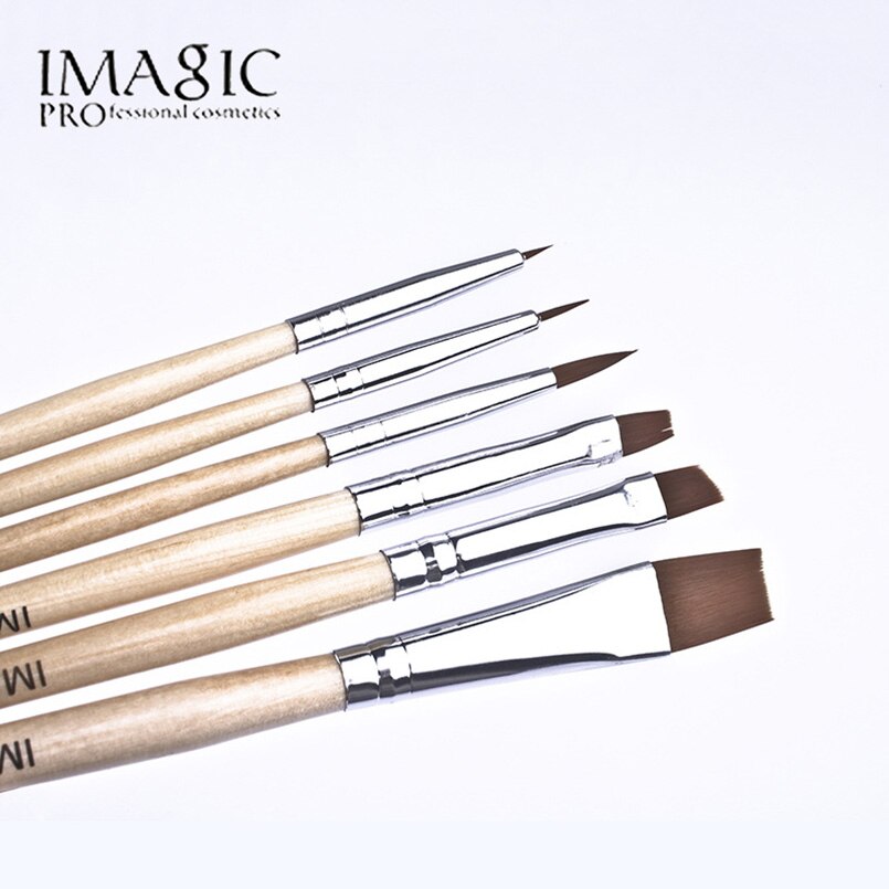 6Pcs/Set Body Paint Makeup Brushes Painting Face Paint Brush Set Maquiagem Tools Wooden Handle Cosmetics Body Painting