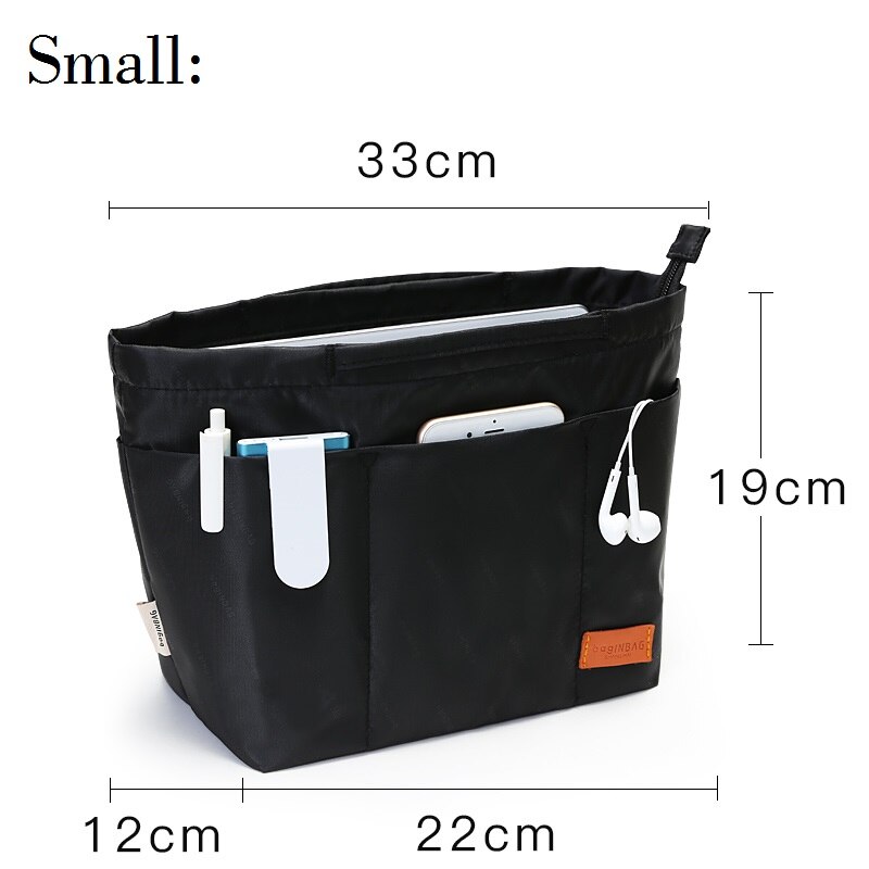 Purse Insert Zak Zwart Shaper Tassen Organizer Purse Handtas Organizer Bag In Bag Voor Handtas: Small