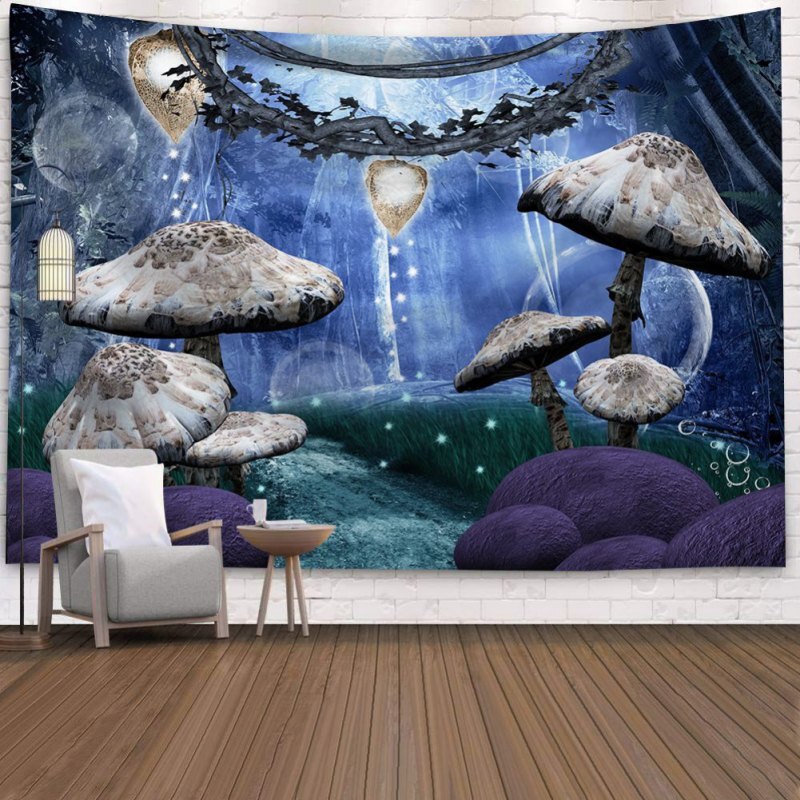 Tenture murale tapisserie 3D décor à la maison fée monde fond mur tissu couverture avec 2 pièces sans couture clou et Clip