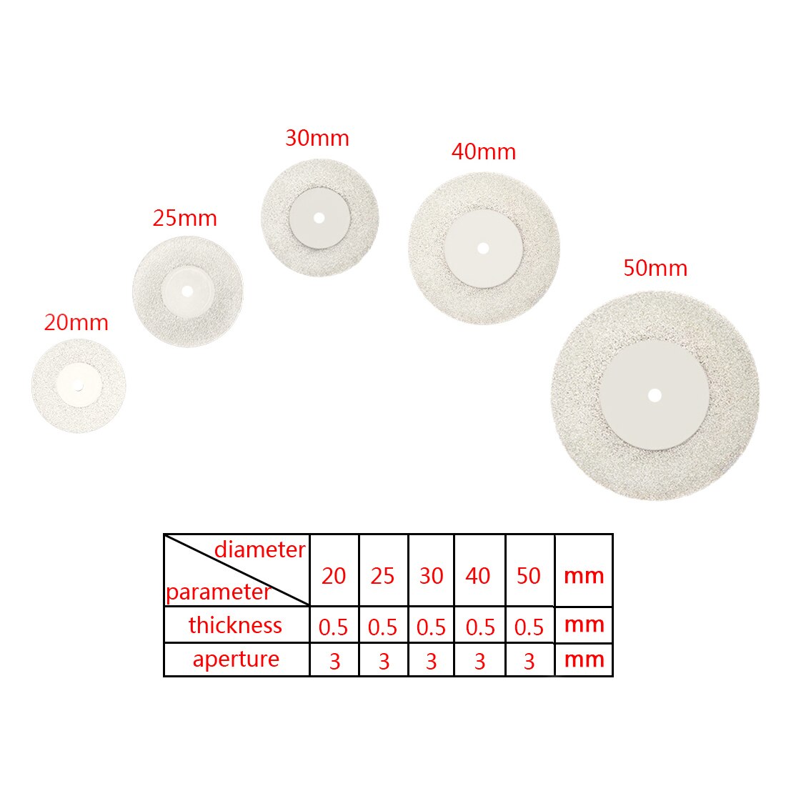 20-50MM Diamant Schleifen Rad Sah Mini Kreissäge Schneiden Rabatt rotierend Werkzeug Diamant Schleif Rabatt Zubehör Für Mini Bohrer