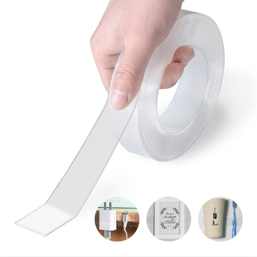 Nano tape non-slip seamless wall sticker home decoration alien tape reusable transparent nano magic double-sided tape sticker