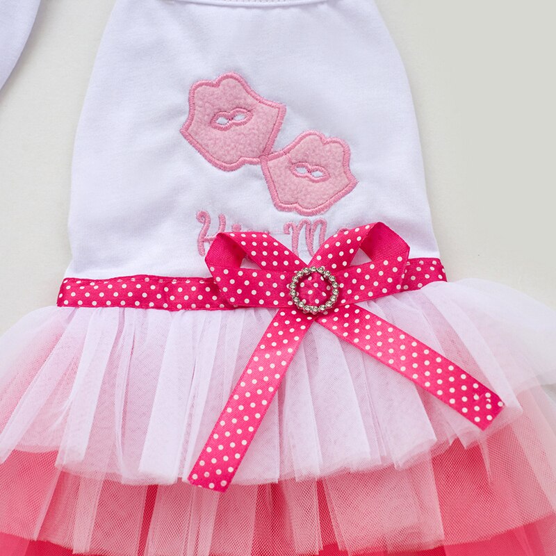 Summer Dress For Dog Pets Dog Clothes Ballet Dress Skirt Puppy Clothing Spring Dresses For Dogs Lace Pet Clothes XS-XL: Red XL