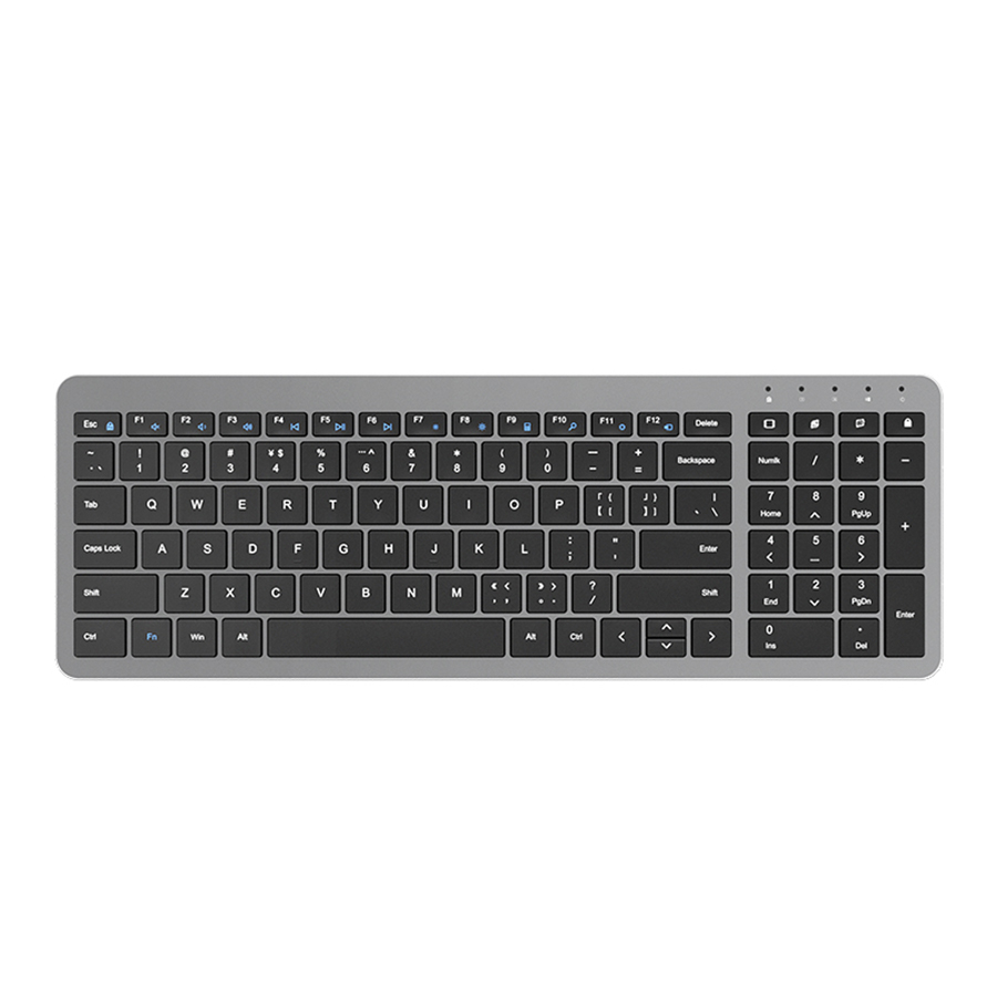 2.4G Wireless Gaming Keyboard Rechargeable Mouse Gamer Magic Keyboard Set For Macbook Xiaomi HP Silent PC Gamer Computer Keypad: Black Keyboard
