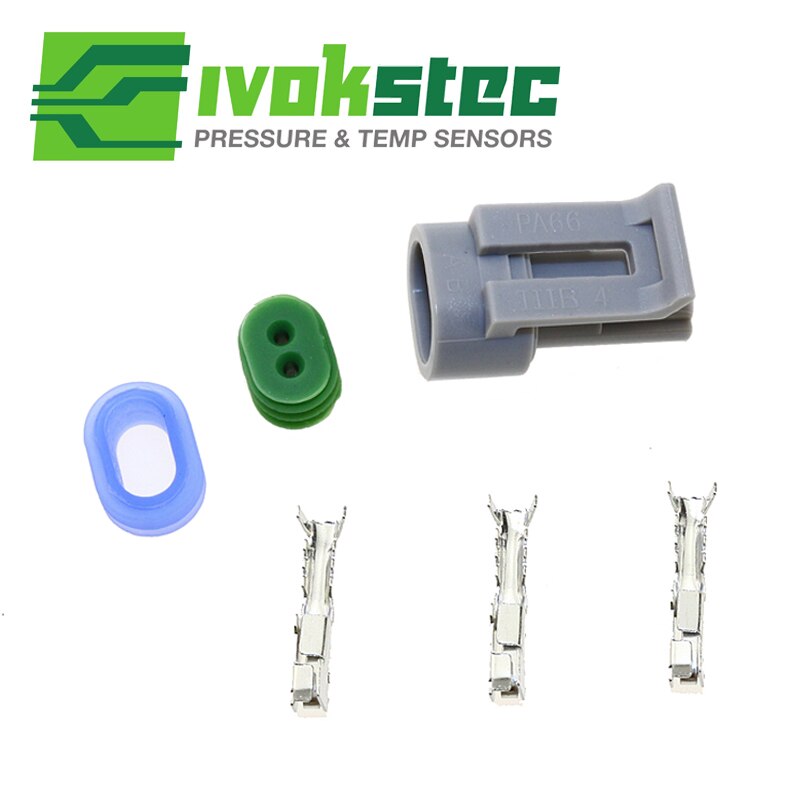 2-Way Female Connector Kit Plug Parts For Chevrolet Cadillac Buick GMC Oldsmobile Pontiac Intake Air Temperature Temp Sensor