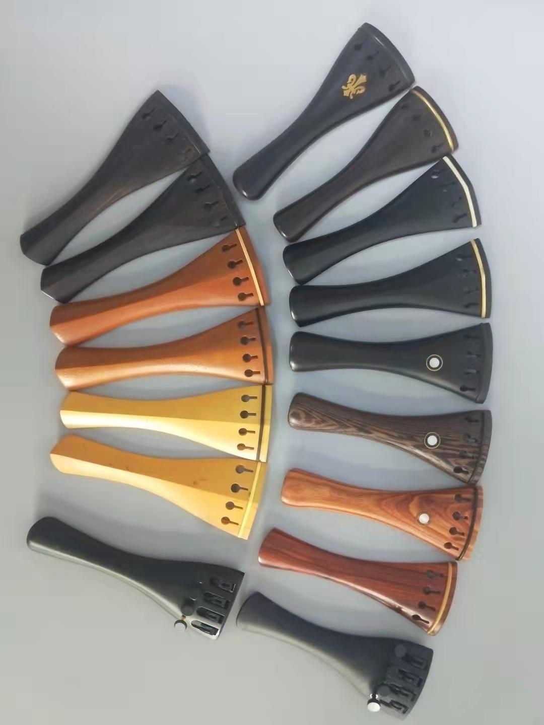 1PC Violine Schwanz Stück 4/4 Mit Nylon Schwanz Darm Geige Teile Saitenhalter