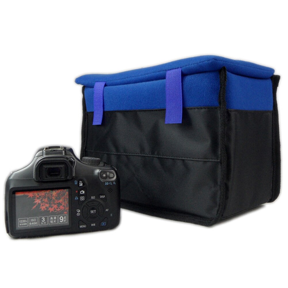 polyester beskyttende anti-sjokk lagring fuktsikker tykkere kamera bag til dslr slitesterk arrangør stor kapasitet