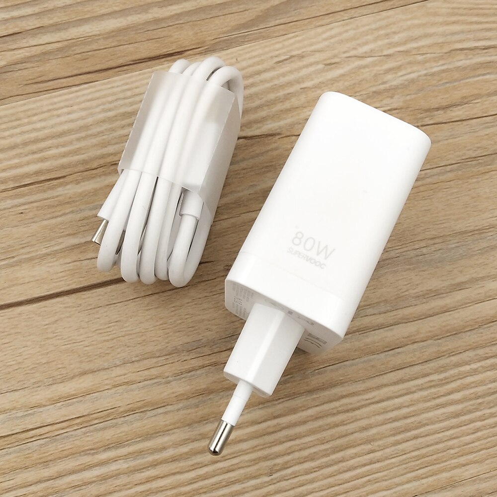 Original 80W Supervooc Fast Charger EU For OPPO Find X5 X3 X2 Pro Reno 5 5G Ace 2 7 6 5 X20 Realme GT 5G X50 Pro 1M Type-C Cable