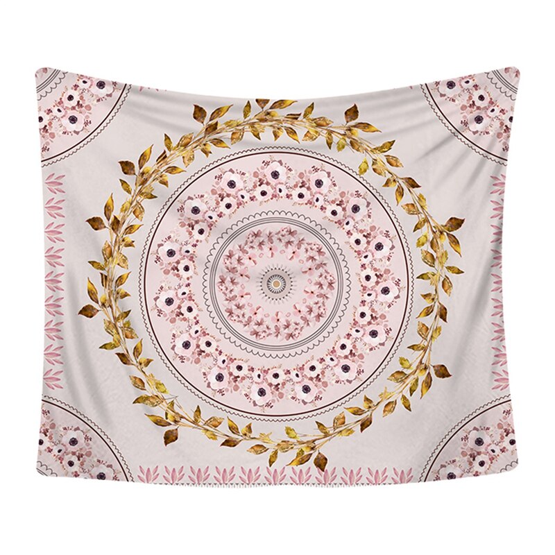 Bohemian wandtapijt mandala wanddecoratie strandmat handdoek polyestervezel mandala wandtapijt bedsprei woondecoratie: En