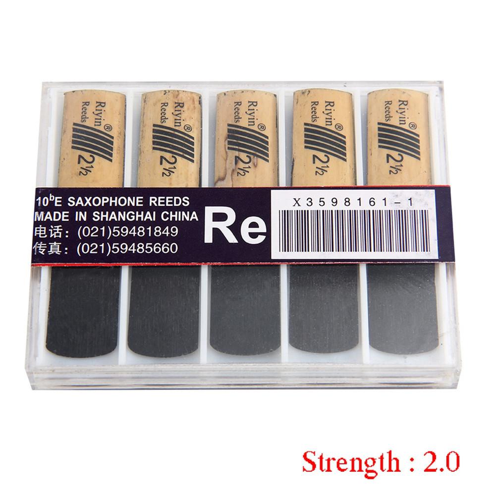 10Pcs Saxofoon Riet Set Met Sterkte 1.5/2.0/2.5/3.0/3.5/4.0 Voor Alto sax Reed Instrument Onderdelen Voor Saxofoon: Hardness 2.0