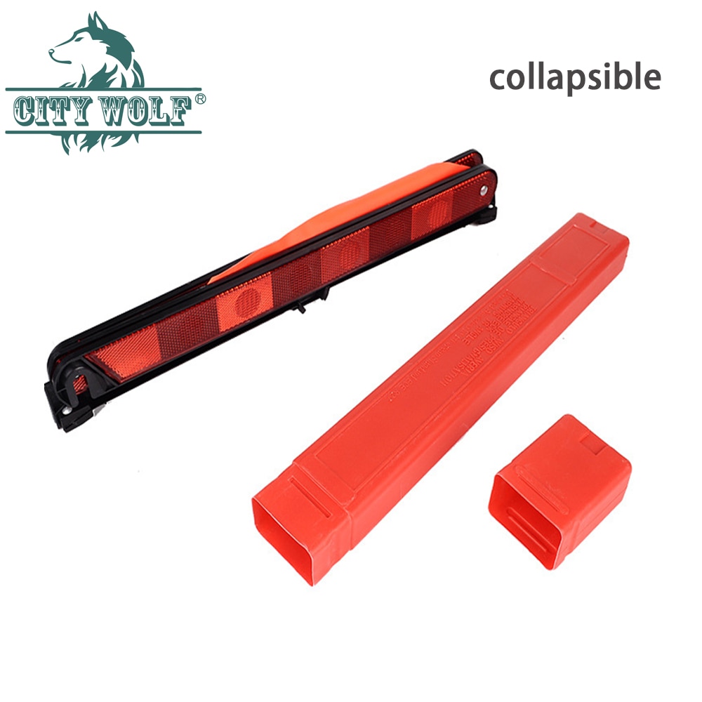 Foldable Reflective Safety Roadside Lighting Car Emergency Warning Triangle Stand Car Accessory