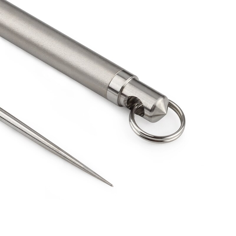 Portable Toothpick Titanium Alloy Toothpick Non-Disposable Environmental Protection Toothpick Outdoor Fruit Fork