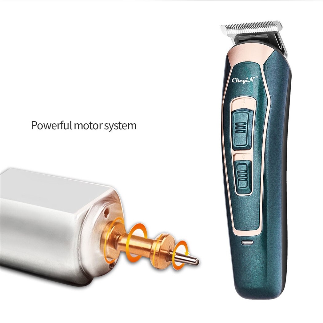 Electric Hair Clipper Beard Hair Trimmer Low Noise Rechargeable Shaver Cordless Hair Cutting Men's Haircut Machine
