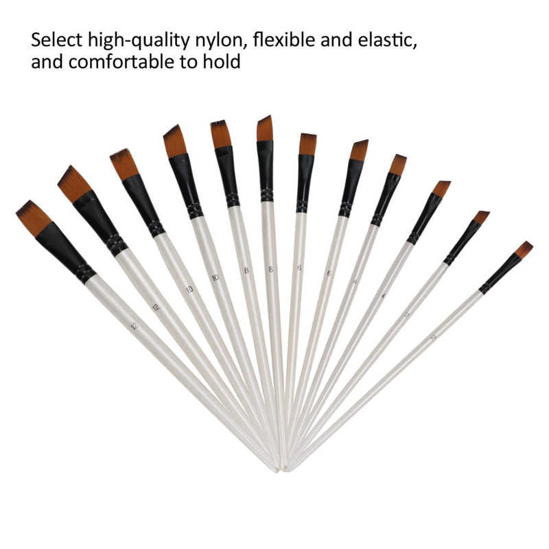 Kleine Kwast Flexibele Verf Borstel Set Voor Gouache Voor Aquarel Voor Olieverf