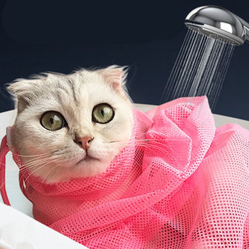 Mesh Kat Zwemmen Bag Katten Grooming Wassen Zakken Katten Producten Voor Huisdieren Accessoires Gatos Accesorios Kot Dla Kota Katten Kat