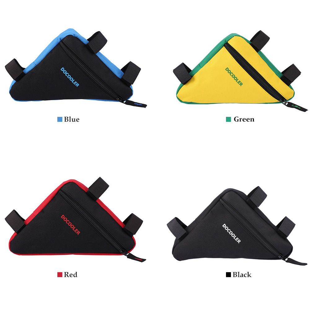 Docooler triángulo ciclismo bicicleta sillín delantero tubo marco bolsa bolsa soporte bolsa al aire libre