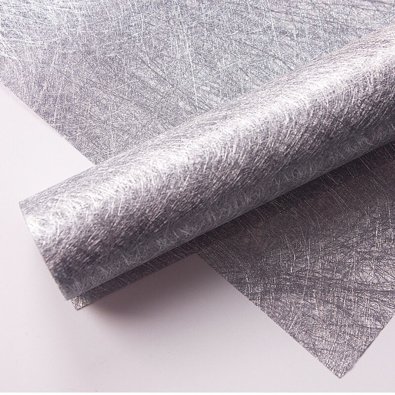 2 Sheets Bouquet Packaging Craft Silk Paper Wedding Party Box Decorative Materials DIY Flower Art Crafts Paper Ornament: Silver