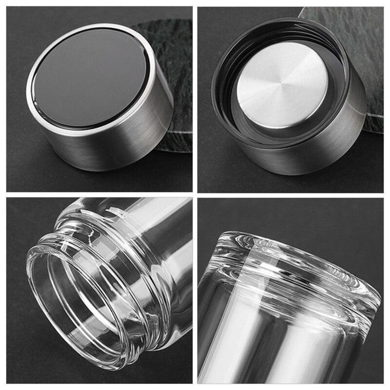 Smart Glass Water Bottles Digital Temperature Display Thermal Water Cup Drinkware Waterbottle Vacuum Bottle 350ML 450ML