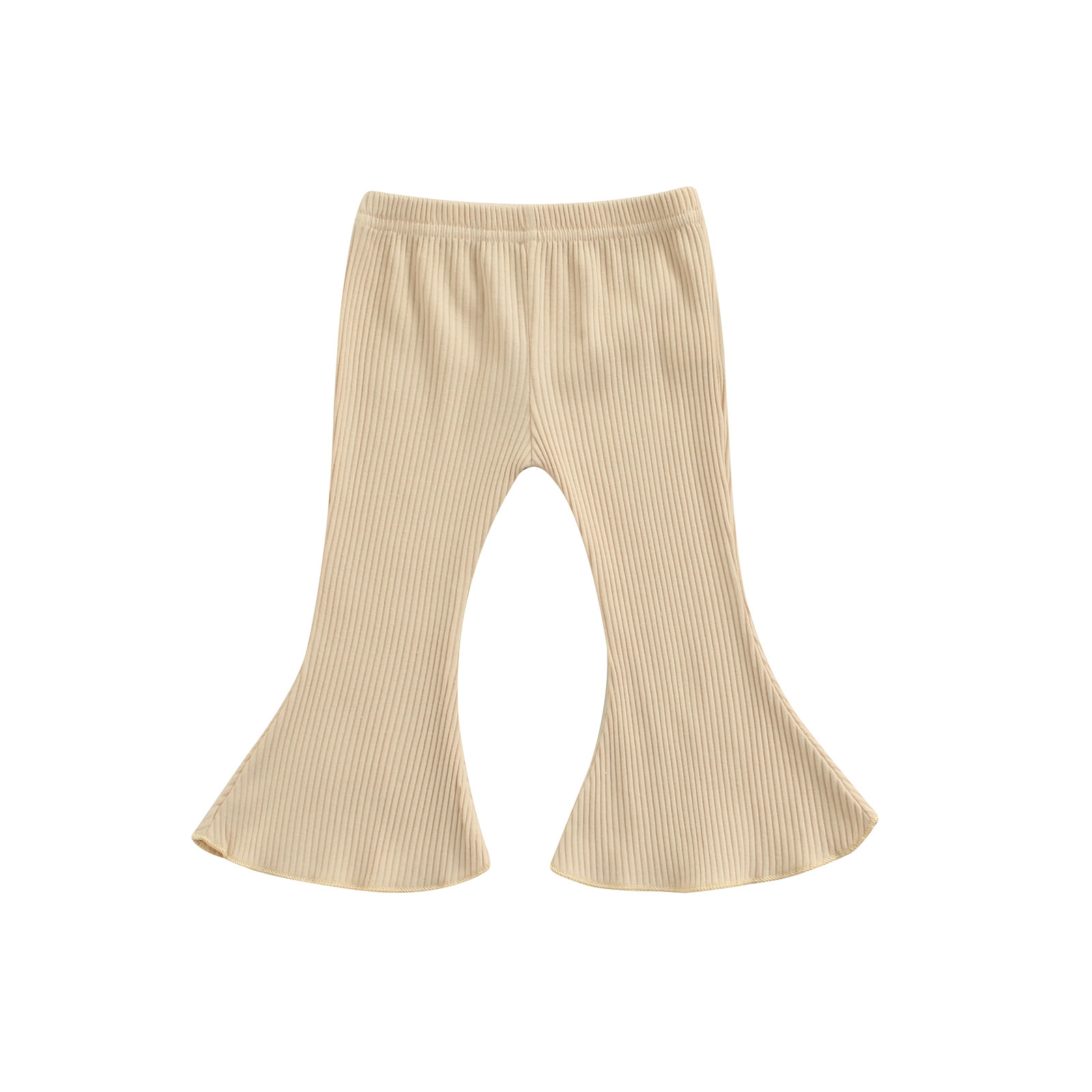 3-24m infantil bebê meninas roupas casuais calças da criança meninas cor sólida elástico cintura queimado 4 cores: Cáqui / 9 m