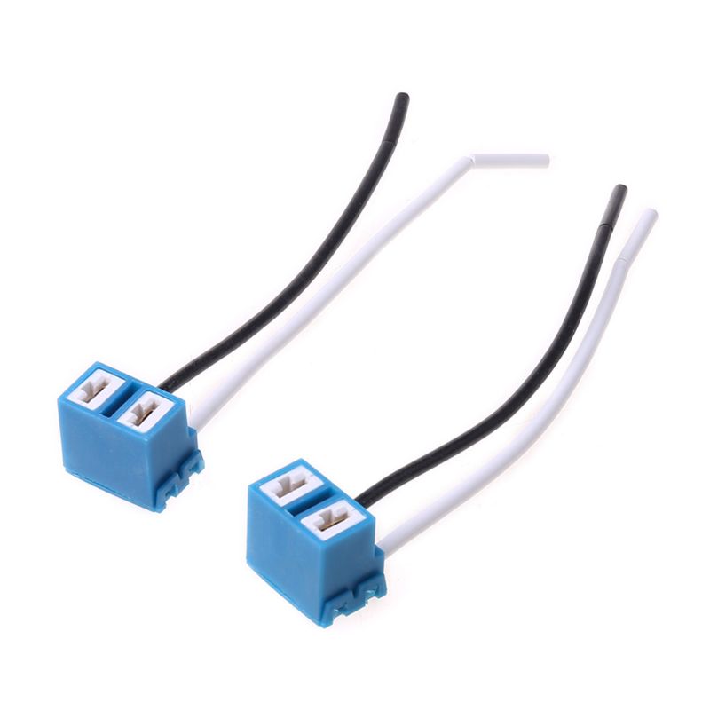 Connecteur H7 femelle douilles en céramique, connecteurs d'ampoule de voiture automobile, adaptateur de lampe avec fil 8cm 2 pièces