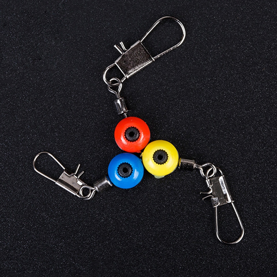 Connecteur de pêche Walk Fish 20 pièces/lot, bouchon de perles d'espace, pivot de pêche à grande vitesse, pièces de matériel de pêche