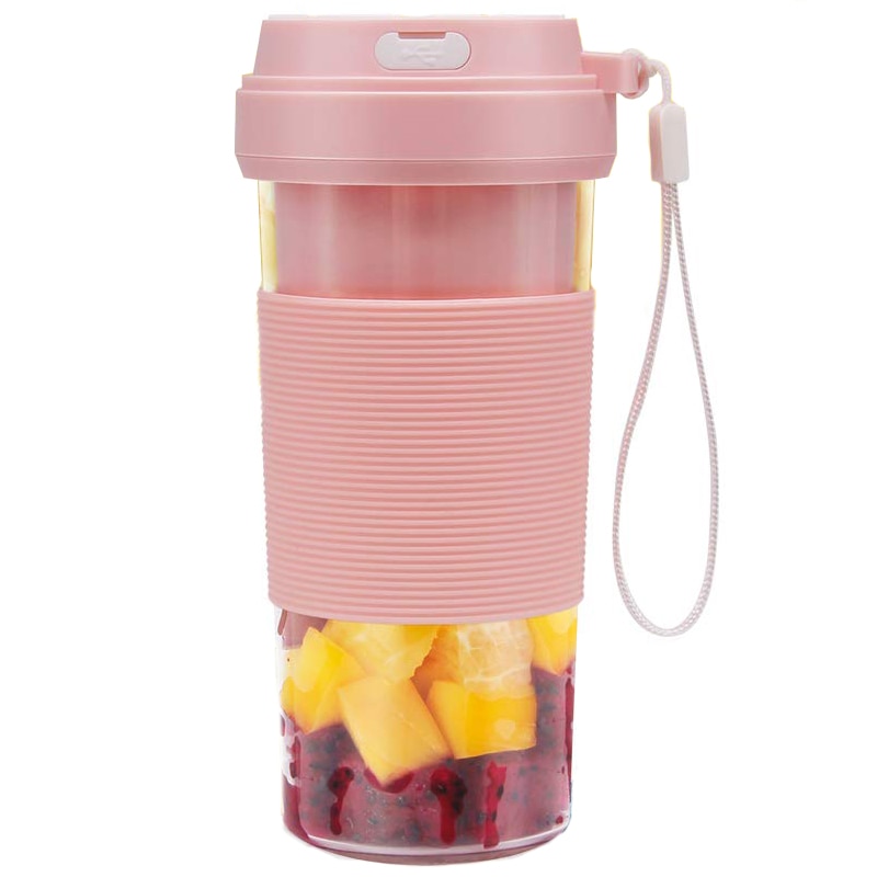 COKUNST Portable Blender for Smoothies and Shakes, 18 oz Personal Blender with 6 Blades and Type-C Rechargeable, Fruit Juice Centrifuge, Portable Mixer Cup with Ice Bucket for Travel, Sports Kitchen